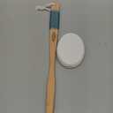 Back Lotion Applicator with 4 Replaceable Pads, Lotion Applicator for Back Self Elderly, Women, Sunscreen Applicator for Cream with 17" Curved Handle Easy to Target Back and Feet, White