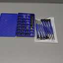 Upgrade Version Magnetic Eye Glass Repairing Kit, Eyeglass Repair Tool Kit with Compact Screw Box Includes Nose Pads, Precision Screwdriver Set, Screws, Tweezer for Eyeglass, Sunglass, Spectacles Watch