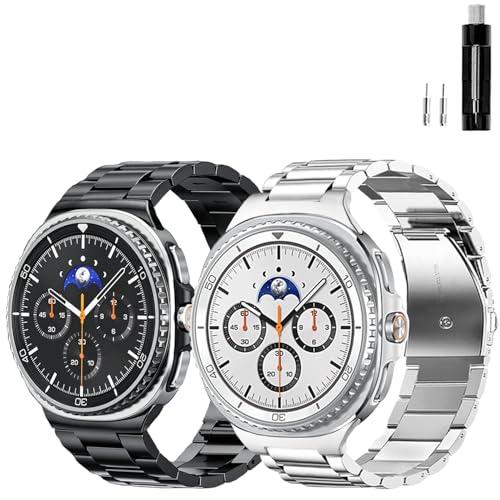 GOLDTOLUCK Stainless Steel Band Compatible with Samsung Galaxy Watch 8 Classic 40mm 44mm 46mm (2025) Men Women Milanese Mesh Magnetic Classy Elegant Casual Business Metal Stainless Steel