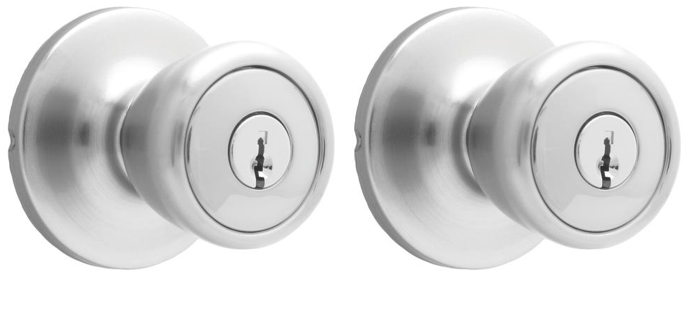 Previous
Next
Atlas® Satin Chrome Home Security Kit Entry Door Knob and Door Deadbolt