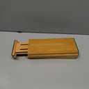 SpaceAid Bamboo 4 Pack Dresser Drawer Dividers, 4.65 High Adjustable 12.5-17 Drawer Organizers, Expandable Organization for Clothing, Clothes, Dressers, Natural