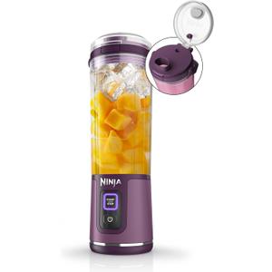 Ninja BC151PR Blast Portable Blender, Cordless, 18oz. Vessel, Personal Blender-for Shakes & Smoothies, BPA Free, Leakproof-Lid & Sip Spout, USB-C Rechargeable, Dishwasher Safe Parts, Passion Fruit