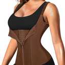 Nebility Waist Trainer for Women Corset Shapewear with Zipper Women's Waist Cincher Tank Top with Adjustable Straps 3XL