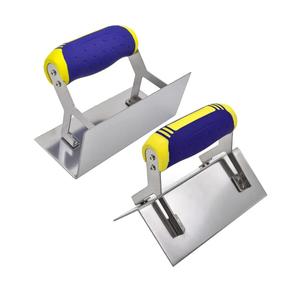 Concrete Tools Set Stainless Steel Corner Trowel 2 PC (Inside & Outside) Drywall Corner Knife Set Plastering Bricklaying Finishing Kit