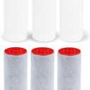 Compatible with Weddell Duo Shower Filter, Replacement Cartridges Full Set + Extra Filters, Removes Chlorine, PFAS, Heavy Metals, Particulates, for Clean & Safe Shower Water (3+3)