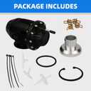 Aluminum Replacement Component Kit with Direct-Fit Adapter, Black Finish, Automotive Part