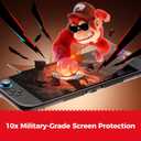 NEWDERY 2-Pack for Switch 2 Screen Protector [2025 Verision] with Auto Alignment Kit, Tempered Glass[Stronger Durable], Auto-Dust Removal,Full Coverage Switch 2 Accessories, 2 Pack