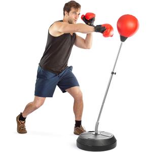 TechTools Punching Bag with Stand, Boxing Bag for Teens & Adults - Height Adjustable - Speed Bag for Training, Boxing Equipment, Stress Relief & Fitness, 58 Inches X 18"