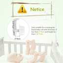 AGPTEK Baby Crib Mobile Bed Bell Holder Arm Bracket Wind-Up Music Box Holder Baby Bed Stent Set Nut Screw 28 Inch
