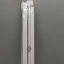 LazBlinds No Drill Zebra Blinds for Windows 27" W x 48" H, White
