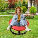 Anwick Kids Sensory Swivel Chair, Spinning Chair for Autism ADHD Children Spin, for Children Training Body Coordination/Focus and Balance (Red)