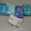 Gemscream 50 Pcs 3 Inch Blue Yarn Pom Poms for Crafts Large Fuzzy Pompoms Big Pom Balls for DIY Hats Holiday Party Hanging Ornaments Home Decor