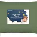 Toddler Pillow with Pillowcase - 13x18 My Little Dreamy Kids Travel Bed Pillows for Sleeping, Organic Cotton Small Pillowcase, Soft & Breathable, Machine Washable, Toddlers 2-5 years old(Jungle Green)