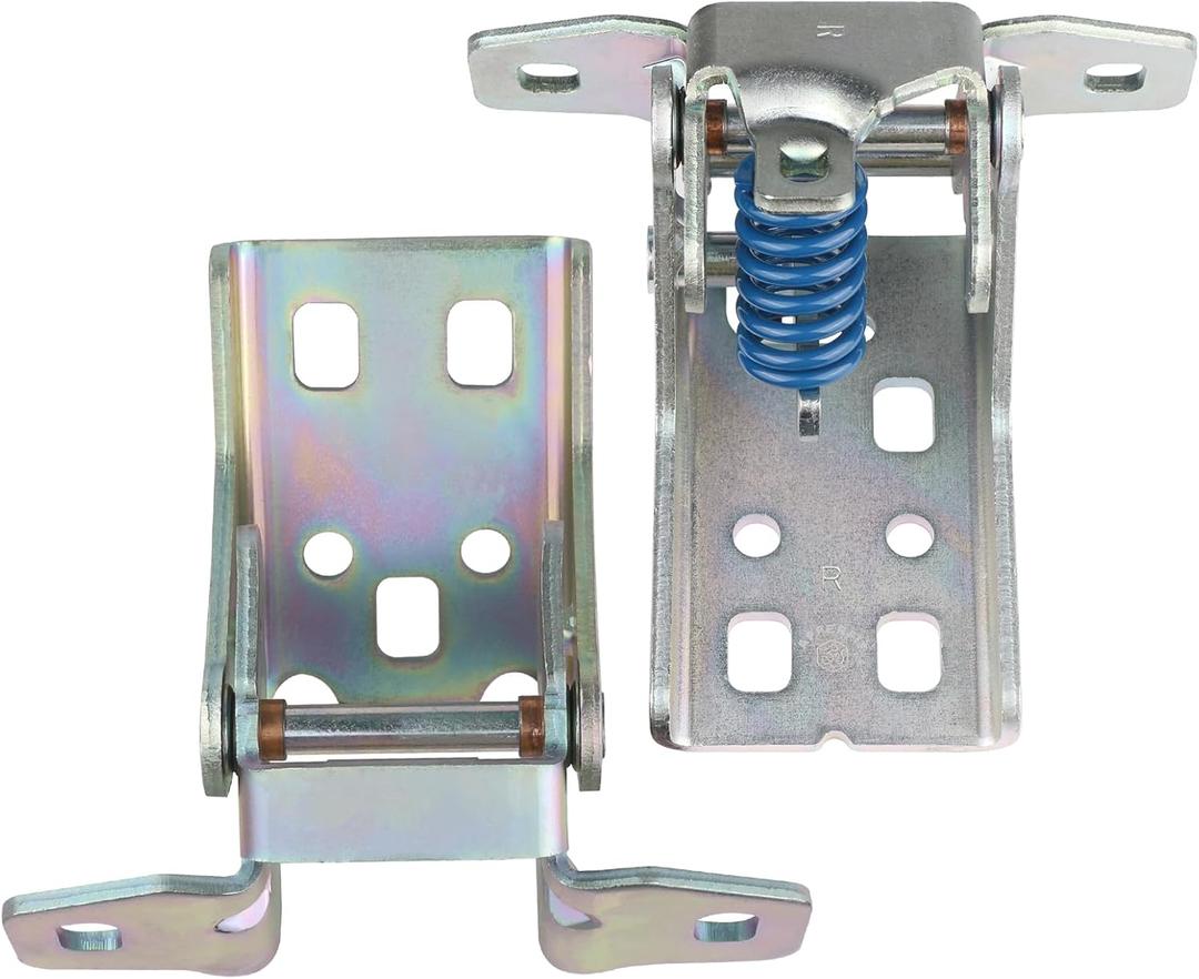 Upper & Lower Door Hinge for Front Door Right Passenger Side Compatible with 2002-2011 Dodge Ram 1500 2500 3500 4500 5500 Dakota Truck Door Parts Replaces 55275630AB 55275634AA