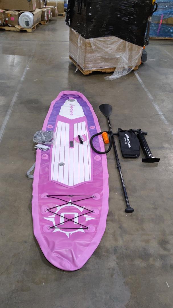 Panana Inflatable Stand Up Paddle Board, 10'x31 x6 SUP with Premium Paddle Board Accessories Kit, Anti-Slip EVA Deck for Adults Youth of All Skill Levels Pink
