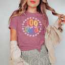 100 Days of School Shirt Teacher Happy 100th Day of School Tshirt Women Casual Teacher Life Tee Tops (Pink, XXL)
