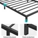 IDEALHOUSE 6 Inch Twin Bed Frames with Under Bed Storage, Heavy Duty Mattress Foundation, Easy Assembly, No Box Spring Needed,75.2" Dx39 Wx6 H Platform Bed for Bedroom, Apartment, Black, Metal