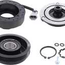 ApplianPar A/C AC Compressor Clutch Assembly Kit Pulley Coil Set for GMC Sierra 1500 4.8L 5.3L 2000-2013
