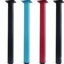 QLLY 24 inch Adjustable Metal Furniture Legs, Square Office Table Desk Leg, Table Leg, Set of 4