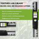 Set of 3 High-Lift Mulching Mower Blades 16.65" Replacement for Kubota K5583-34350, Fits 48" Deck Z723 Z724 Z412KW RCK48P Models, 1-1/8" Circle Center Hole