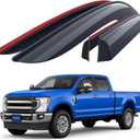 Goodyear Shatterproof Window Deflectors for Ford F250 to F550 Super Duty 2017-2026 Crew Cab, Tape-on Rain Guards, Window Visors, Vent Deflector Visor, Car Accessories, 4 pcs. - GY008899