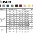 Hiasan Rectangle Gingham Tablecloth 60 x 120 Inch, Yellow Waterproof Checkered Table Cloth, Wrinkle Resistant Washable Wipeable Table Covers for Party Dinner Kitchen Picnic Birthday
