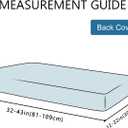 hyha Individual Couch Cushion Covers, Stretch Magic Sofa Seat Cushion Covers Washable, Dog Couch Sofa Slipcover for Pets, Kid with Elastic Bottom(Back Cover L, Blue)