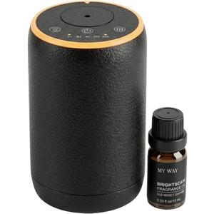 Waterless Scent Machine for Home Luxury Cold Air Nebulizing Diffuser Premium Textured Design with 7-Color LED Optimized for Hotel Collection Fragrance Oils & Essential Oils
