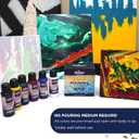 BLUEBIRD Acrylic Pouring Paint, Black, 3.4 Fl Oz - Easy To Use & Ready To Pour Acrylic Paint for Canvas, Paper, Wood