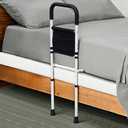 Bed Rails for Elderly Adults Safety, Adjustable Bed Assist Rails for Seniors, Bedrails with Support Legs and Storage Pocket, Bed Railing Cane Fit Single, Double King,Queen,Full, Twin Beds