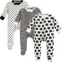 Touched by Nature Unisex Baby Organic Cotton Sleep and Play (3-6 Months, Heart)