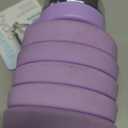 Collapsible Water Bottle, Reuseable BPA Free Silicone Foldable Water Bottles for Travel Gym Camping Hiking, Portable Leak Proof Sports Water Bottle with Carabiner