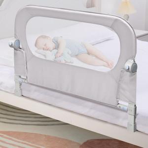 NUTIKAS Baby Bed Rail Guard for Toddlers - 35.5" Toddler Bed Side Rails for Crib, Twin, Full, Queen Bunk Size Bed Swing Down Bedrail Extral Tall Child Safety Side Railing Guards for Kids