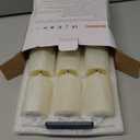 Homemory Flameless Votive Candles with Timer Remote,2" x 3" Real Wax, Realistic Black Wick Battery Operated Pillar Candles, 6 Pack for Wedding, Party and Holiday Decoration