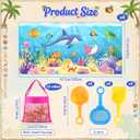 Saintrygo 6 Set Summer Beach Party Favor End of Year Gift Pool Party Favor Set with Summer Mesh Bags Beach Shovels Towels Bulk for Kids Games Pool Birthday Decor Graduation Student Gifts