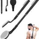 Back Scrubber Anti Slip for Shower, 25.7 Telescopic Back Bath Brush for Shower, Back Scrubber, Exfoliation and Improved Skin Health for Elderly with Limited Arm Movement, Disabled