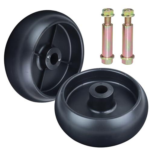 BOSFLAG 2 Pack GX10168 Gauge Wheel Replaces GX10168 Deck Wheels with Hardware Kit for D110 D130 D140 D160 D170 L100 L110 L120 L130 LA115 LA135 LA145 Z225 Z335 Z345 Z355 Z425 Z445 Tractors
