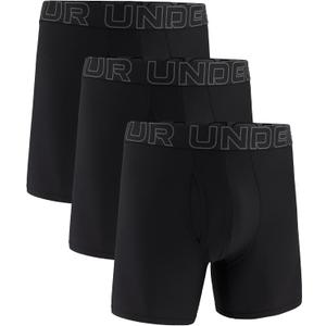 Under Armour Men's Performance Tech Mesh Boxerjock Brief Underwear, 6" Inseam, All-Day Comfort & Ultra-Soft, 3-Pack (XXL)
