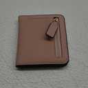 Toughergun Wallet Women Rfid Blocking Small Compact Bifold Luxury Leather Pocket Wallet Ladies Mini Purse with ID Window (08 ReNapa Pink Champagne)