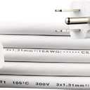 Amazon Basics Extension Cord, 10 Ft, 3 Prong Outlet Extender, Indoor Extension Cord, 13 Amps, 125V, White