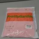 PRETTYGARDEN Women's Summer Tops 2025 Dressy Casual Short Sleeve V Neck Buttons Hollow Out Lace Embroidered Blouses Shirts (Orange)