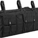 Larswon Heavy-Duty UTV Tool Bag Rack & Organizer –Roll Cage Mounted Hunting Gear Carrier, Bow Storage Case with Padded Protection Compatible with Polaris Ranger, Can-Am & Most UTV Models Black, Large
