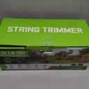 VARSK 20V String Trimmer Cordless, 12 Inch 2 in 1 Trimmer and Edger, Automatic Line Feed, Includes 2 X 2.0Ah Batteries/1 X Fast Charger/6 X Spare Spools, For Lawn, Garden, Etc, Light Green