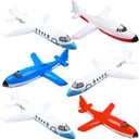 6 Pieces 40 Inch 25 Inch Large Inflatable Airplanes Blow Up Airplane Aircraft Inflates Plane Inflated Toys for Birthday Pretend Play Party Decoration Supplies, 2 Styles