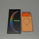 TORRAS 360 Magnetic Stand for iPhone 17 Pro Max Case, [Fit for MagSafe] [4X Military-Grade Protection] Slim Case for iPhone 17 Pro Max 6.9" 2025, Clear-Orange, Ostand O3 Fitness Series