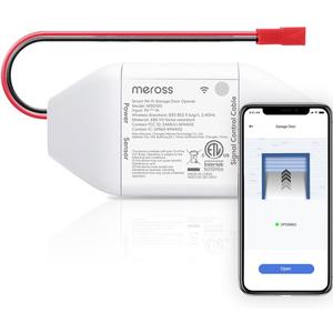 meross Smart WiFi Garage Door Opener Remote, App Control, Works with Alexa, Google Assistant and SmartThings, No Hub NeededNon HomeKit Versions