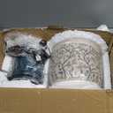 Foreside Home and Garden Multicolor Chinoiserie Ceramic Indoor Water Fountain with Pump