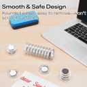 Optomni Clear Fridge Magnets, 36-Pack Transparent Round Magnets for Refrigerator, Office & Classroom  Small Whiteboard Accessories for Dry Erase Boards