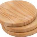 SINJEUN Set of 8 Absorbent Coasters, Natural Sandstone Coasters 4 Inch Absorbing Sandstone Coaster for Drinks, Water Absorbent Stone Coaster for Home, Office or Parties