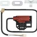 3mirrors W10404050 Washer Lid Lock Latch Assembly and W10240513 Washer Door Strike, Compatible with Whirlpool Kenmore Maytag Amana Inglis Roper Admiral Crosley Washing Machines Replacement